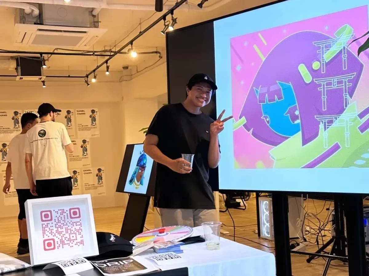 Work exhibited in Shibuya